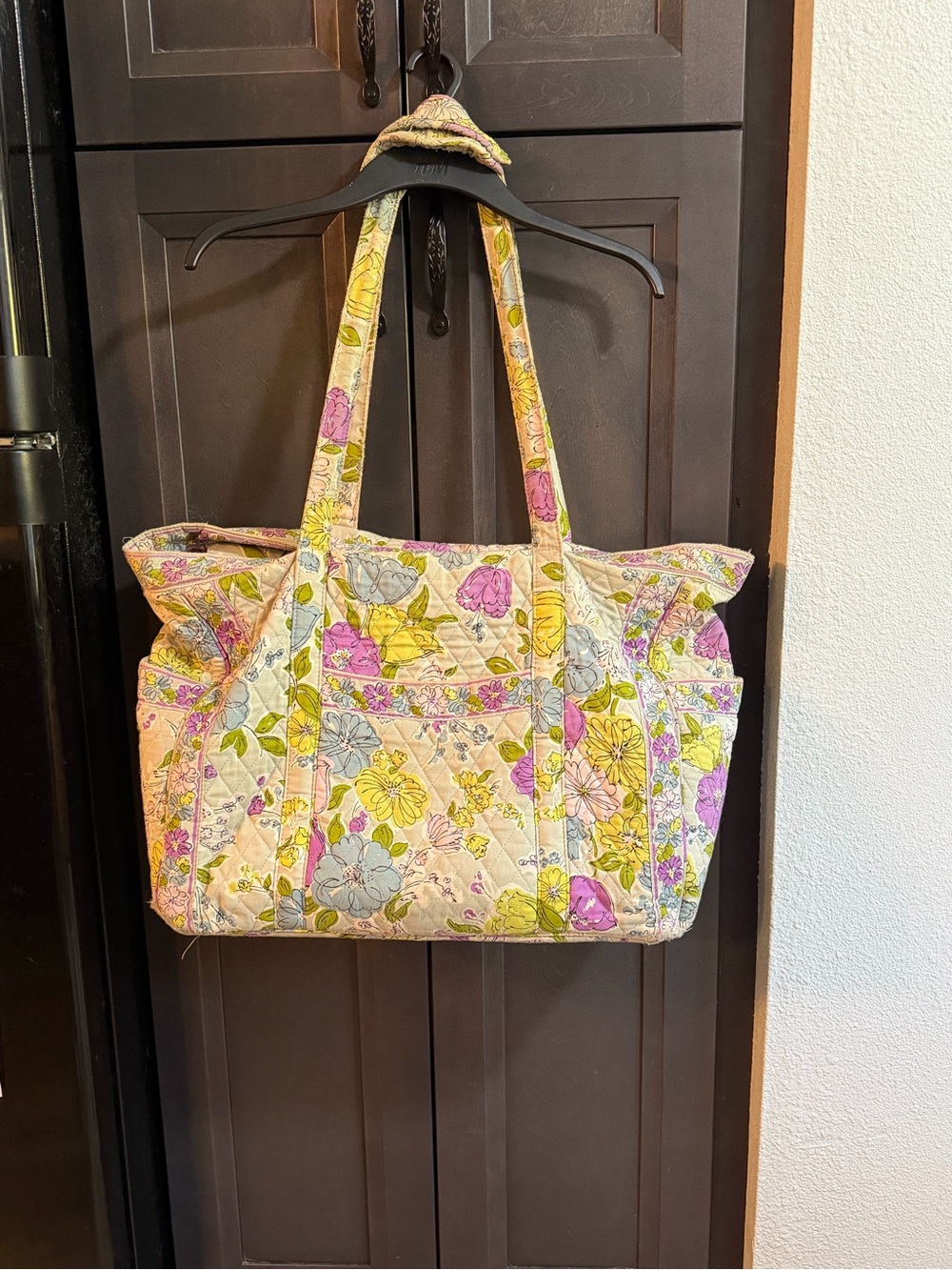 Vera Bradley Quilted Floral Large Tote Shoulder Bag- READ FULL POST